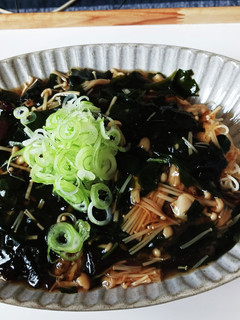 あさりとワカメのきのこあんかけ蕎麦-レシピのメイン写真