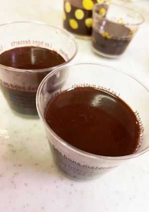 濃厚ビターチョコぷりん　むっちりもっちり-レシピのメイン写真
