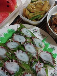 タコと青じそのお寿司-レシピのメイン写真