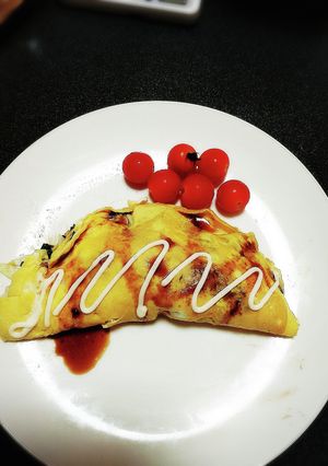 巻き方簡単!!納豆ニラキャベツオムレツ-レシピのメイン写真
