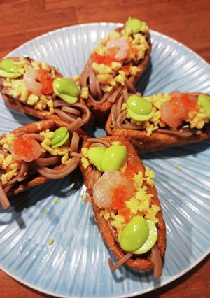 色鮮やか蕎麦稲荷-レシピのメイン写真