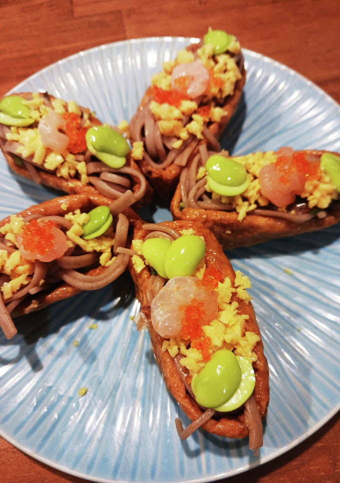 色鮮やか蕎麦稲荷-レシピのメイン写真