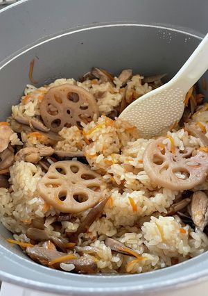 鶏ごぼうおこわ-レシピのメイン写真
