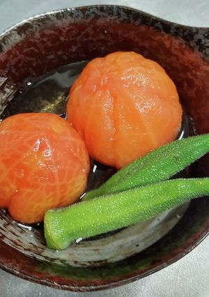 トマトとオクラのおひたし-レシピのメイン写真