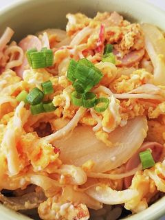 安い!簡単!ワンパン!子供大好き玉子丼-レシピのメイン写真