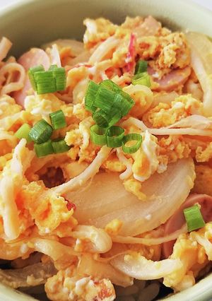 安い！簡単！ワンパン！子供大好き玉子丼-レシピのメイン写真