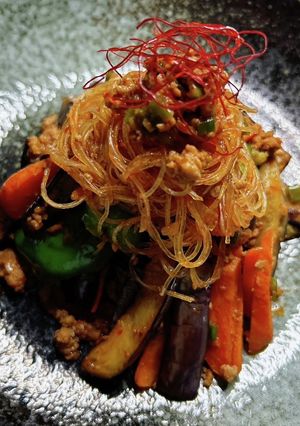野菜たっぷり春雨入り麻婆茄子-レシピのメイン写真