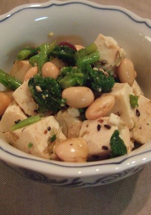 お豆と豆腐の春サラダ-レシピのメイン写真