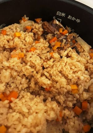 さば味噌炊き込みご飯-レシピのメイン写真