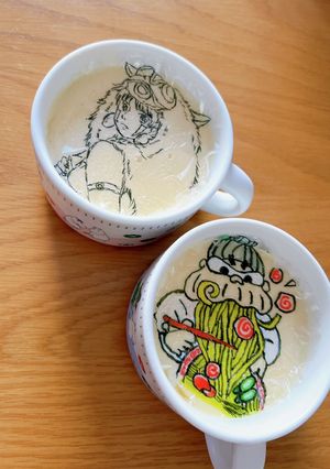 なめらかプリンにオブアート♡-レシピのメイン写真