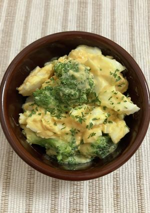 ブロッコリーと卵の味噌マヨサラダ-レシピのメイン写真