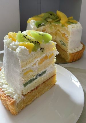 季節のフルーツで タルトショートケーキ-レシピのメイン写真