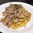 秋の味覚 きのこのクリームパスタ