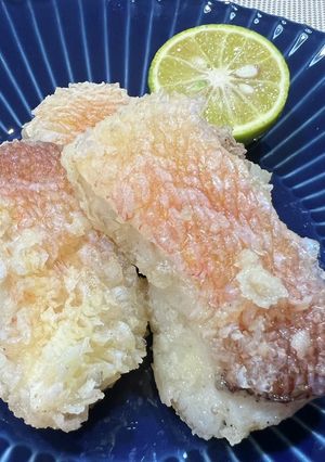 釣って来た甘鯛の松笠揚げ-レシピのメイン写真