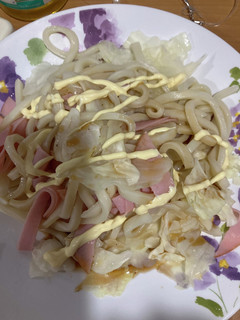 オガタ家 夜食サラダうどん-レシピのメイン写真
