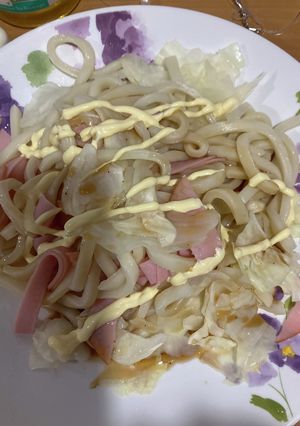 オガタ家 夜食サラダうどん-レシピのメイン写真
