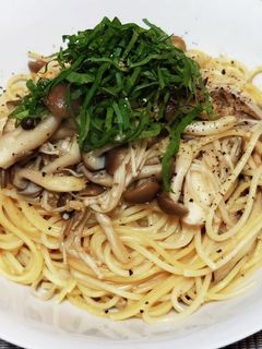 超簡単!白だしで作る和風きのこパスタ!-レシピのメイン写真