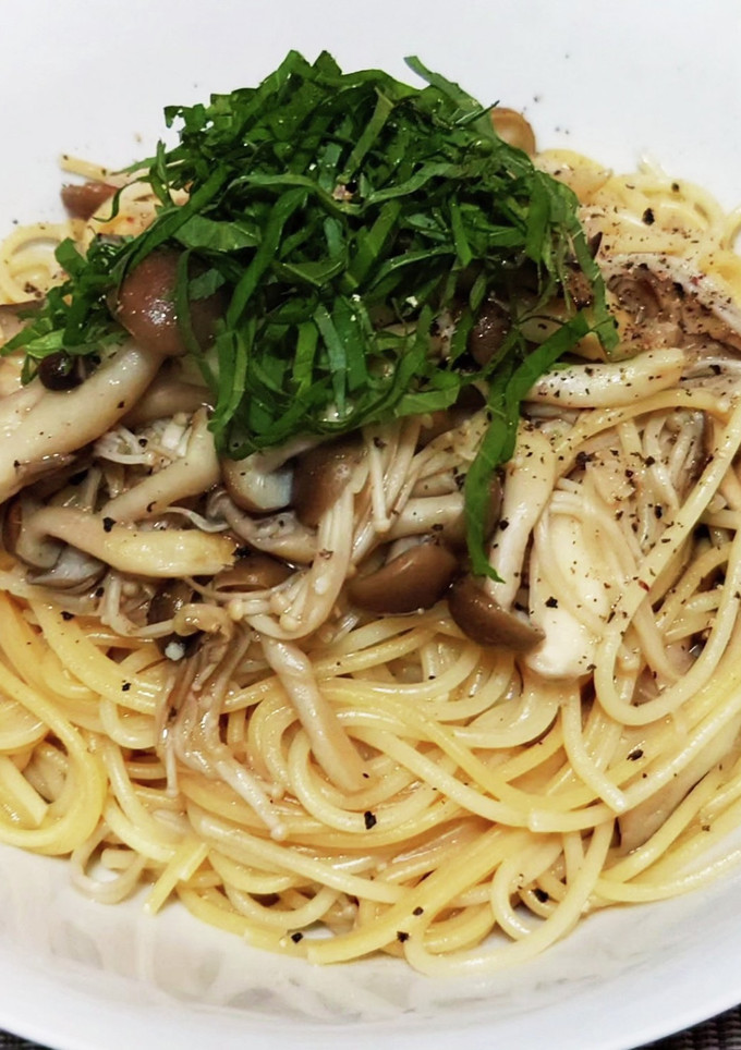 超簡単！白だしで作る和風きのこパスタ！-レシピのメイン写真
