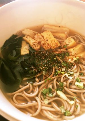 未だかつて誰もしてない⁉ワンパンかけ蕎麦-レシピのメイン写真