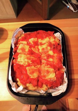 グリルパンでスコップハンバーグ-レシピのメイン写真
