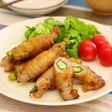 肉巻きオクラのマヨポン炒め