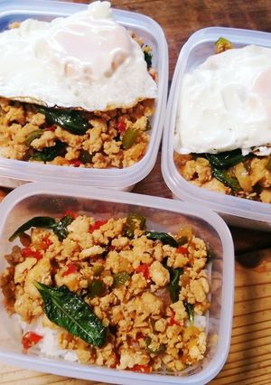 朝ごはん弁当！ガパオライス-レシピのメイン写真