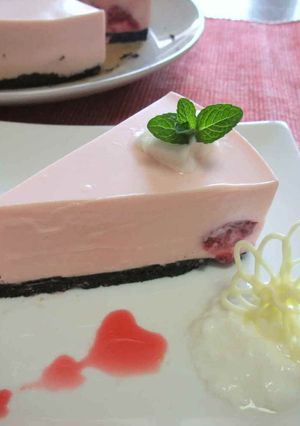 春です✿簡単♪苺風味のレアチーズケーキ✿-レシピのメイン写真