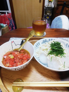 冷やしトマトうどん-レシピのメイン写真