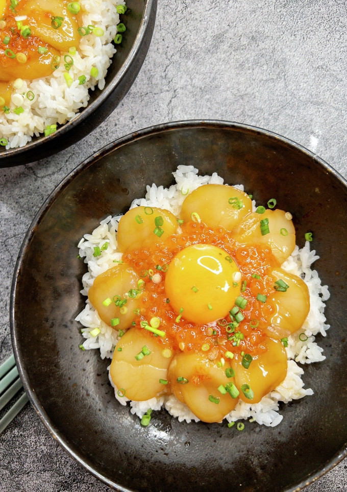 いくらとほたての漬け丼-レシピのメイン写真