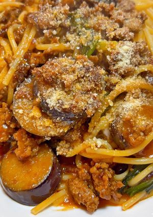 トマト缶なし！喫茶店のミートソースパスタ-レシピのメイン写真