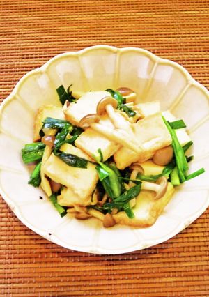 😊簡単もう一品♪厚揚げとニラの炒め物😊-レシピのメイン写真