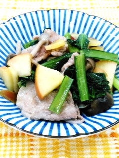 豚肉とりんごの野菜炒め-レシピのメイン写真