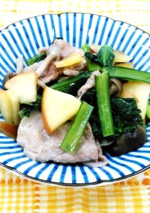 豚肉とりんごの野菜炒め-レシピのメイン写真
