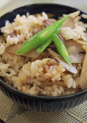 新米の牛ゴボウご飯-レシピのメイン写真