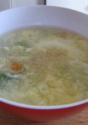 簡単☆ミックスベジ入り卵スープ(中華風)-レシピのメイン写真