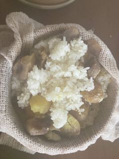 蒸篭で栗おこわ (15cm 蒸篭)-レシピのメイン写真