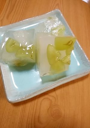 冬瓜とシャインマスカットゼリー-レシピのメイン写真