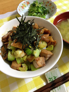 ちゃちゃっと鶏ネギ丼♪-レシピのメイン写真
