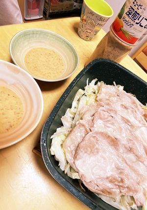 豚肉とせん切りキャベツのフライパン蒸し-レシピのメイン写真