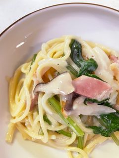 玉ねぎ麹クリームパスタ-レシピのメイン写真