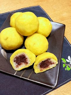 サツマイモ&あんこの月見おはぎ-レシピのメイン写真