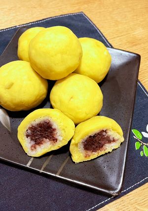 サツマイモ＆あんこの月見おはぎ-レシピのメイン写真
