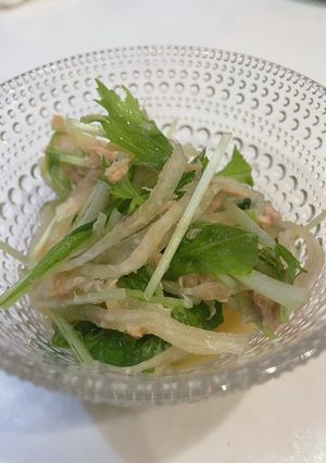 簡単！大根と水菜のサラダ-レシピのメイン写真
