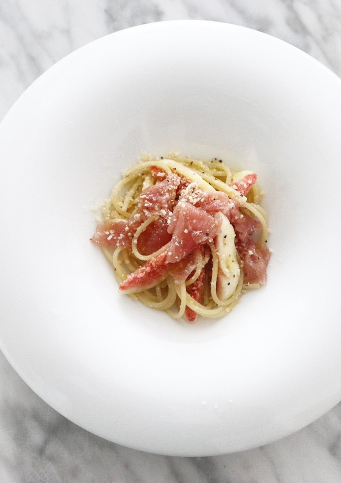簡単　いちじくと生ハムのパスタ　-レシピのメイン写真