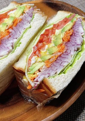 食パンを美味しく！野菜たっぷりサンド-レシピのメイン写真