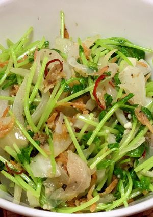 豆苗の中華風炒め-レシピのメイン写真
