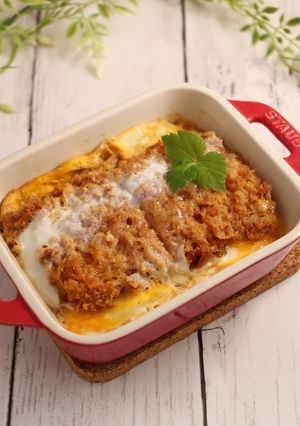 レンジで簡単!お弁当☆ひれかつ丼-レシピのメイン写真