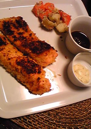 鮭のパン粉ＤＥヘルシー焼き-レシピのメイン写真