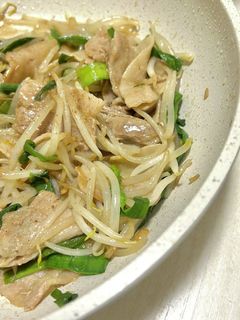 豚ニラもやし炒め-レシピのメイン写真