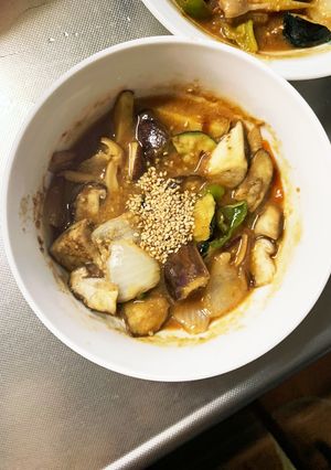 根菜茄子コク旨味噌肉じゃが味温野菜サラダ-レシピのメイン写真